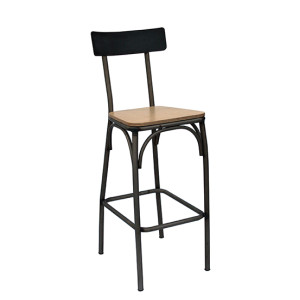 TS-383 σκαμπό ψηλό μεταλλικό με ΚΑΘΙΣΜΑ & ΧΡΩΜΑ ΕΠΙΛΟΓΗΣ, 40x53xH110